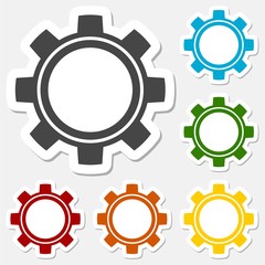Gears sticker color