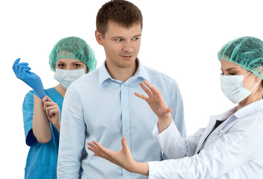 Medical examination. Prostatitis prophylaxis. Men health.