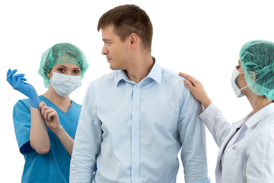 Medical examination. Prostatitis prophylaxis. Men health.