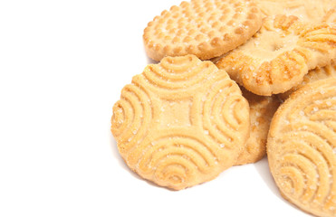 some tasty cookies on white