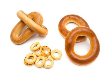 different tasty bagels