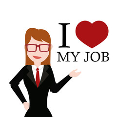 businesswoman  vector over color background