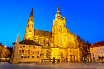 Obraz premium Prague, Vitus Cathedral, Czech Republic