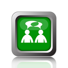 Comments icon - men with bubbles