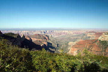 Grand Canyon National Park seen from Point Royal on the North Rim