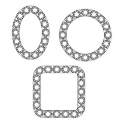 Set of Circle Decorative Frames