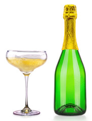 Luxury champagne collection isolated