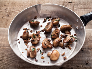 rustic pan sauteed mushroom