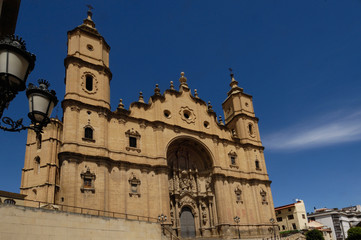 Fototapeta na wymiar Church of Santa Maria la Mayor, Alcañiz, Teruel, Spain