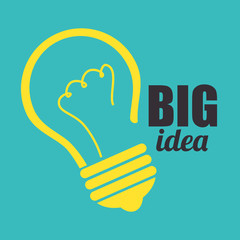 Obraz premium Big idea, creative and intelligence 