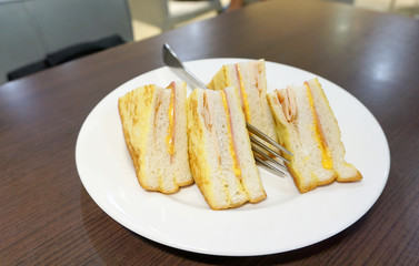 Ham and Cheese sandwiches