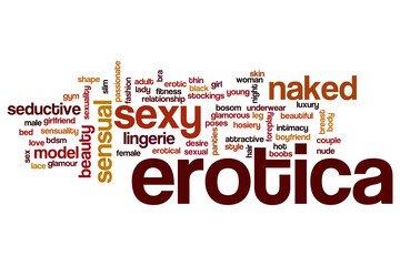 Erotica word cloud concept
