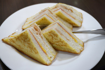 Ham and Cheese sandwiches