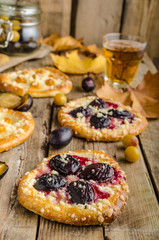 Traditional Czech cake with plums and prunes
