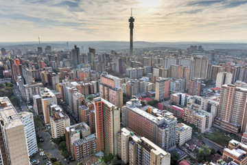 Hillbrow Tower - Johannesburg, South Africa - obrazy, fototapety, plakaty