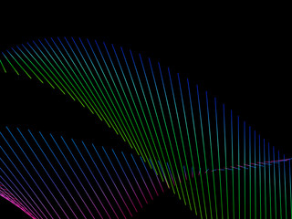 Dynamic and Bright Linear Spiral with Colorful Gradient