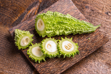 Green bitter gourds