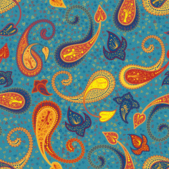 Obraz premium Multicolor Seamless Paisley Pattern