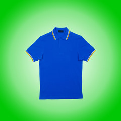 Male t-shirt isolated on the white background