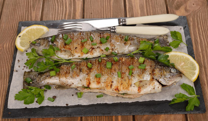 Grilled trout