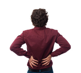 back young man back ache