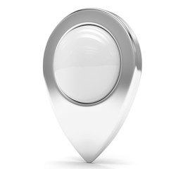 chrome map pointer isolated