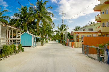 Obraz premium caye caulker street