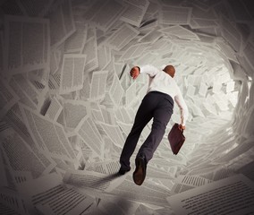 Tunnel of paper