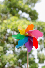 Colored pinwheel