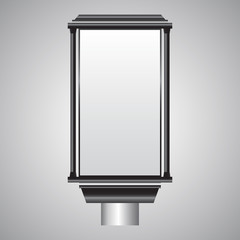 Fototapeta premium Vector - street metal billboard