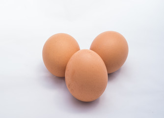 eggs isolated on white background