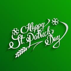 Happy St. Patricks Day lettering Greeting Card