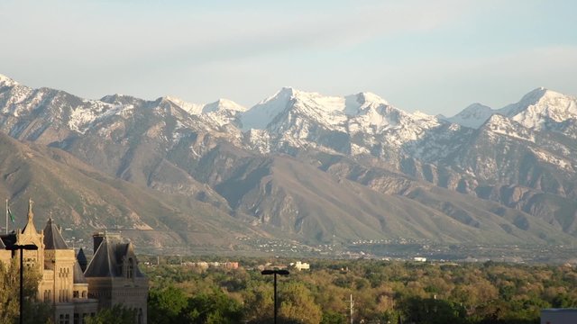 SLC and County Building Pan Shot