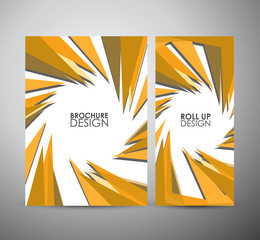 Abstract brochure pattern with shadow. Geometric abstract texture. business design template or roll up. Vector illustration