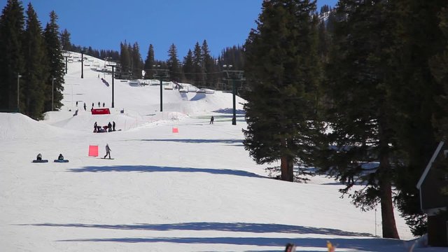 Terrain Park at Ski Resort