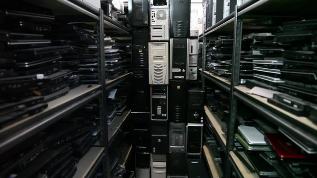 Stacks and Shelves of Old Computers