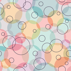 seamless pattern with dots and circles