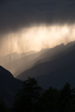 Gewitter in den Bergen