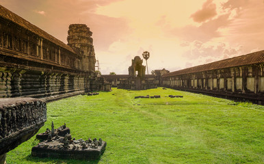 Fototapeta premium Angkor Wat Temple in Siem Reap, Cambodia