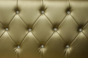 Luxury golden leather close-up background