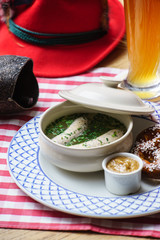 bavarian white sausage