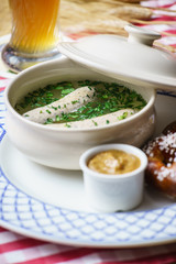 bavarian white sausage