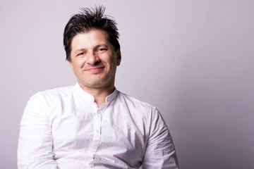 Man smiling