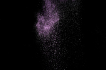Abstract purple  paint Holi.