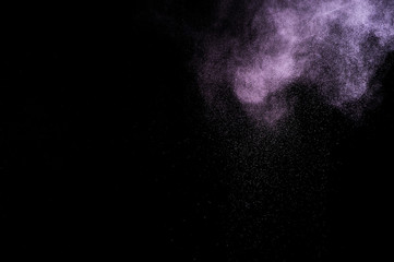 Abstract purple  paint Holi.