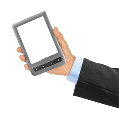 Hand with E-book reader