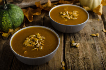 Halloween pumpkin soup