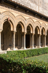 PALERMO (Italy) - Monreale cloister of the Cathedral