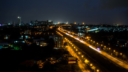 Fototapeta na wymiar night scene of Pattaya