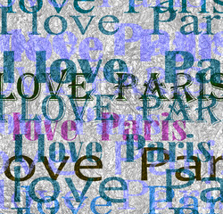 I love Paris abstract background